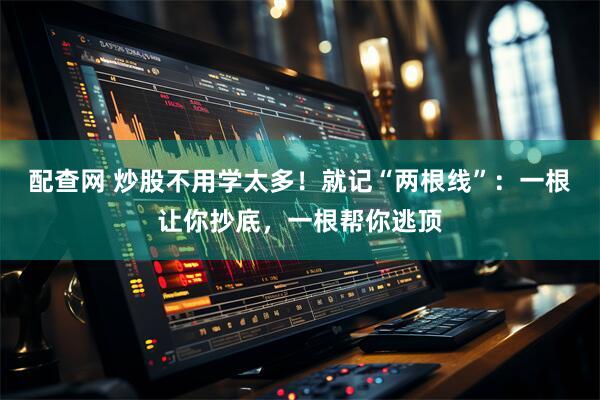 配查网 炒股不用学太多！就记“两根线”：一根让你抄底，一根帮你逃顶